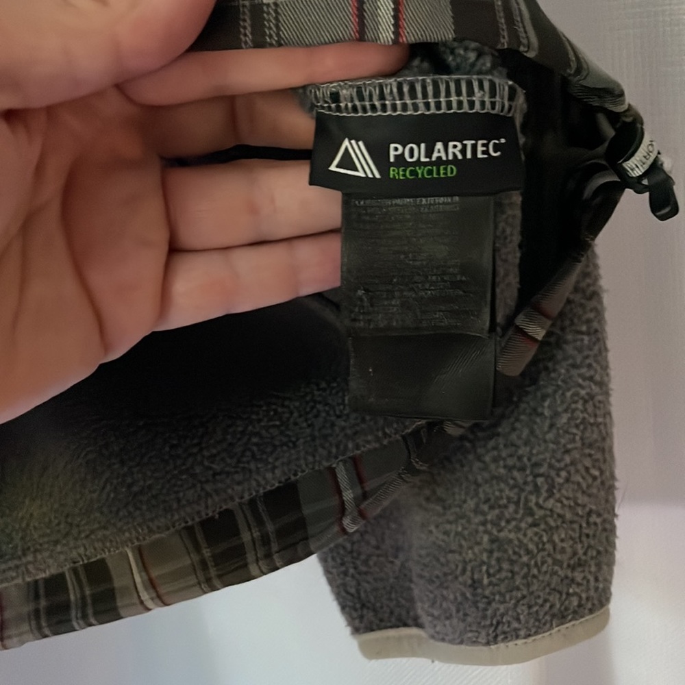 The North Face Gray & Pink Plaid Denali Jacket - Picture 8 of 8